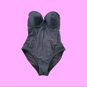 Strapless Push-up One-piece Bathing Suit